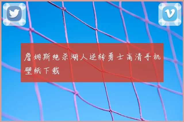 詹姆斯绝杀湖人逆转勇士高清手机壁纸下载