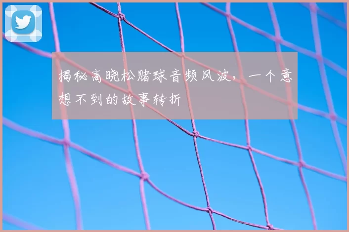 揭秘高晓松赌球音频风波，一个意想不到的故事转折