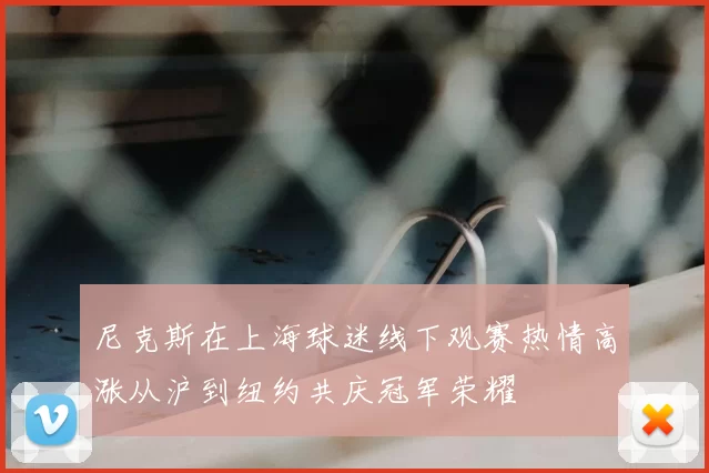 尼克斯在上海球迷线下观赛热情高涨从沪到纽约共庆冠军荣耀