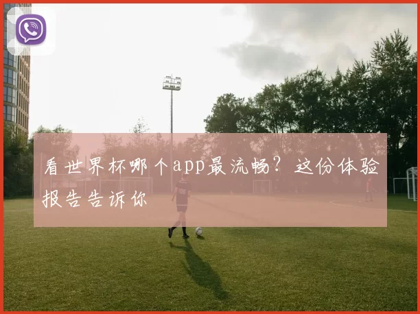 看世界杯哪个app最流畅?这份体验报告告诉你