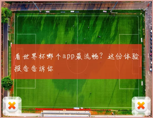 看世界杯哪个app最流畅?这份体验报告告诉你